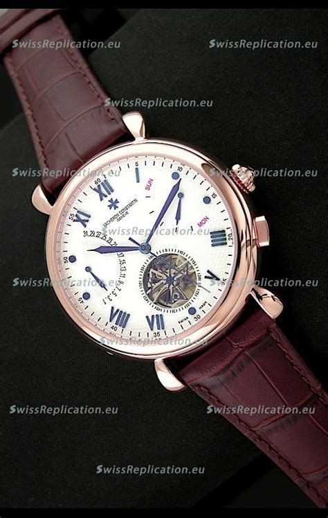 vacheron constantin reserve tourbillon japanese replica watch in rose gold|vacheron perpetual watch.